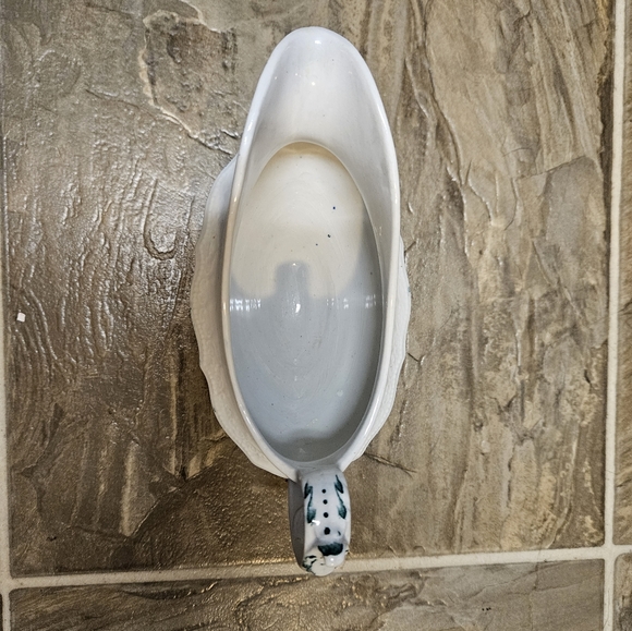 Hanley Regal by Dudson, Wilcox & Till Teal floral pattern Gravy Boat - Picture 2 of 4